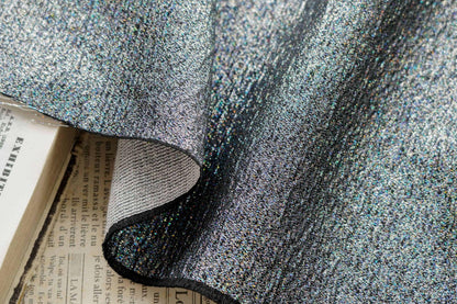 Shimmer Jacquard Fabric by Yard, Vintage Embossed Metallic Textile, Color Woven Dress Fabric for Sewing Crafts Decor, 57"Wide