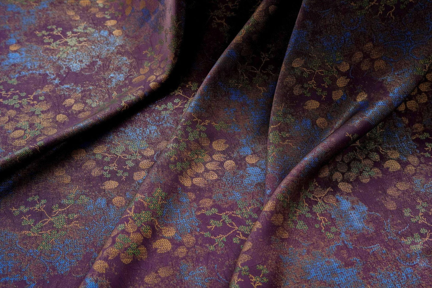 Vintage Floral Jacquard Fabric by Yard, Botanical Vine Upholstery Textile, Elegant Decorative Brocade Fabric for Crafts Sewing Decor - Poppylollipop