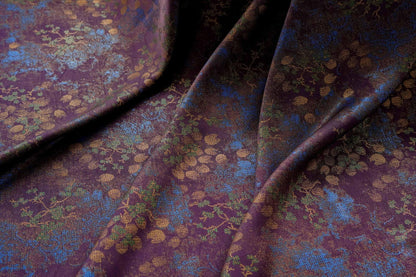 Vintage Floral Jacquard Fabric by Yard, Botanical Vine Upholstery Textile, Elegant Decorative Brocade Fabric for Crafts Sewing Decor - Poppylollipop