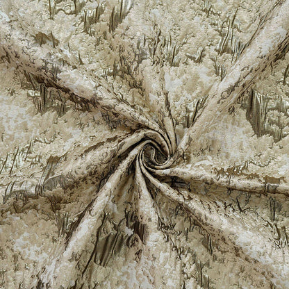 Abstract Textured Jacquard Fabric by Yard, Vintage Embossed Decorative Textile, Luxury Couture Fabric for Upholstery Decor, 57"Wide