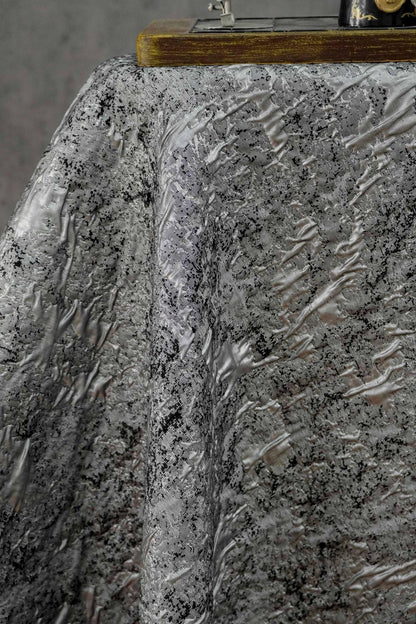 Abstract Textured Jacquard Fabric by Yard, Vintage Embossed Decorative Textile, Luxury Couture Fabric for Upholstery Decor, 57"Wide