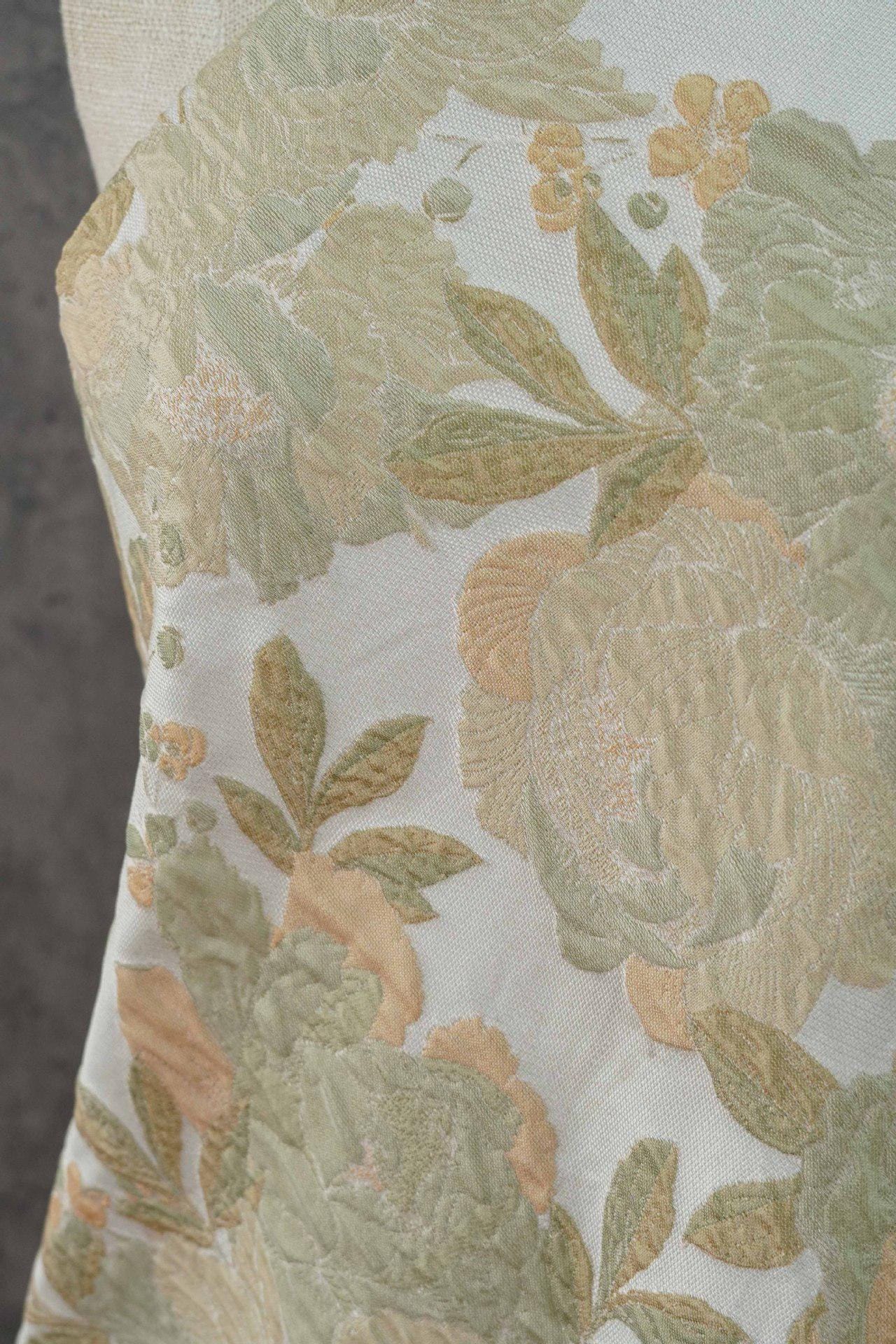 Tonal Jacquard Fabric by the yard| Subtle Damask Weave | Self Pattern | Home Decor Upholstery Dress Lining, 55" Wide