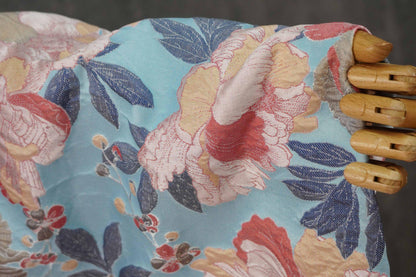Tonal Jacquard Fabric by the yard| Subtle Damask Weave | Self Pattern | Home Decor Upholstery Dress Lining, 55" Wide