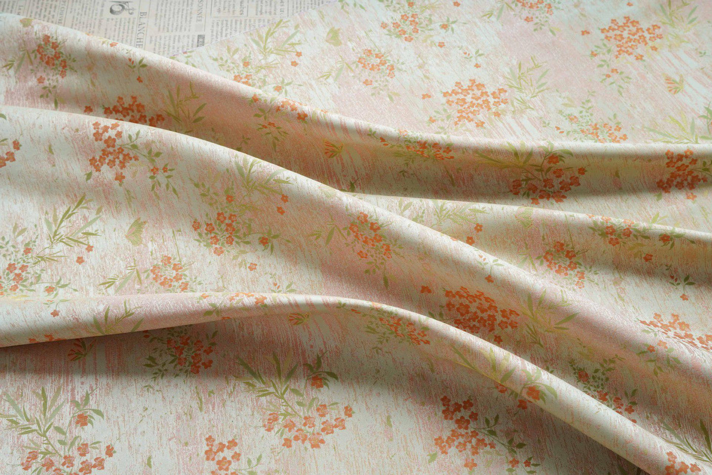 Butterfly Floral Brocade Fabric by Yard, Vintage Jacquard Dress Fabric, Decorative Textile for Bags Jewelry Box Crafts, 65"Wide