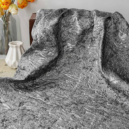 Abstract Textured Jacquard Fabric by Yard, Vintage Embossed Decorative Textile, Luxury Couture Fabric for Upholstery Decor, 57"Wide