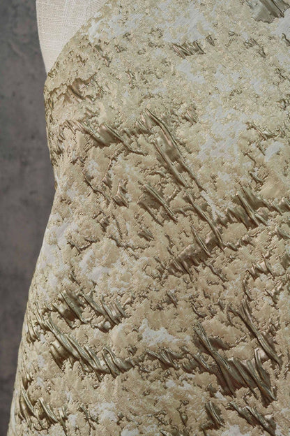 Abstract Textured Jacquard Fabric by Yard, Vintage Embossed Decorative Textile, Luxury Couture Fabric for Upholstery Decor, 57"Wide
