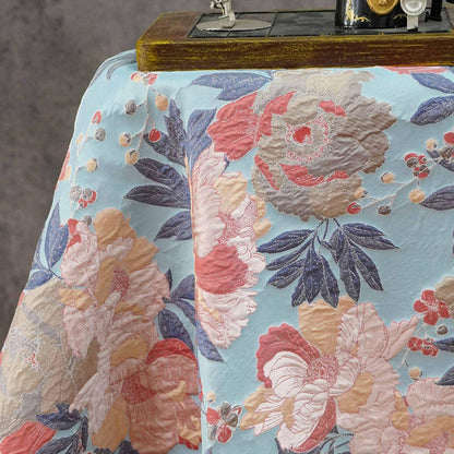 Tonal Jacquard Fabric by the yard| Subtle Damask Weave | Self Pattern | Home Decor Upholstery Dress Lining, 55" Wide