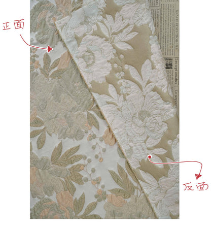 Tonal Jacquard Fabric by the yard| Subtle Damask Weave | Self Pattern | Home Decor Upholstery Dress Lining, 55" Wide