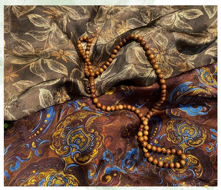 Luxury rayon Jacquard Fabric, Chinese Palace Motif Patchwork Textile, Soft Draping Fashion Fabric, 55"Wide