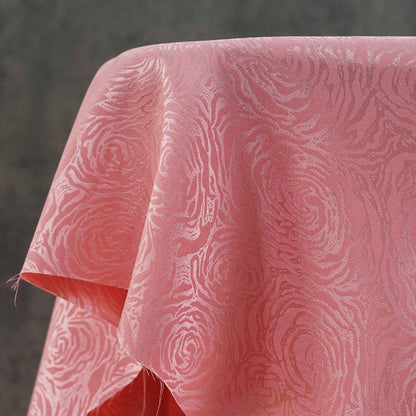 Floral Satin Fabric by Yard, Stretch Silky Rose Jacquard Textile, Elegant Dress Fabric for Sewing Crafts, 59"Wide
