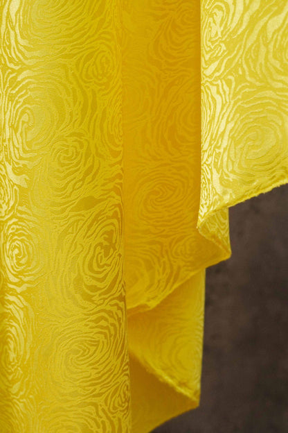 Floral Satin Fabric by Yard, Stretch Silky Rose Jacquard Textile, Elegant Dress Fabric for Sewing Crafts, 59"Wide
