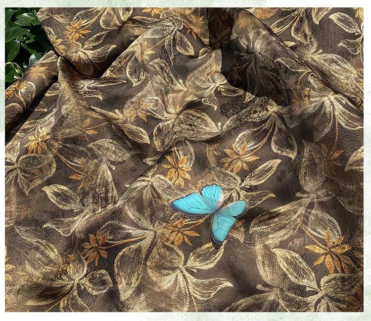 Luxury rayon Jacquard Fabric, Chinese Palace Motif Patchwork Textile, Soft Draping Fashion Fabric, 55"Wide