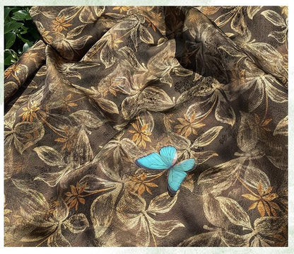 Luxury rayon Jacquard Fabric, Chinese Palace Motif Patchwork Textile, Soft Draping Fashion Fabric, 55"Wide
