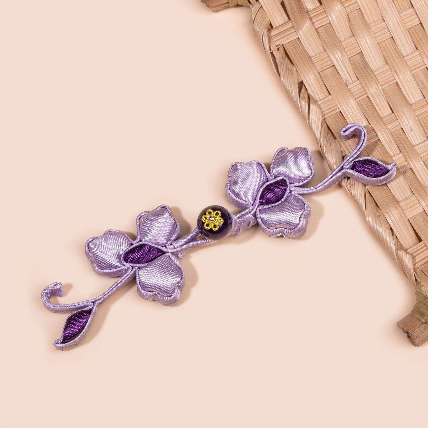 Handmade Chinese Frog Button, Qipao Pan Kou Closure, Flower Knot Button, Hanfu Tang Suit Sewing Trim, Oriental Couture Clothing Accessory