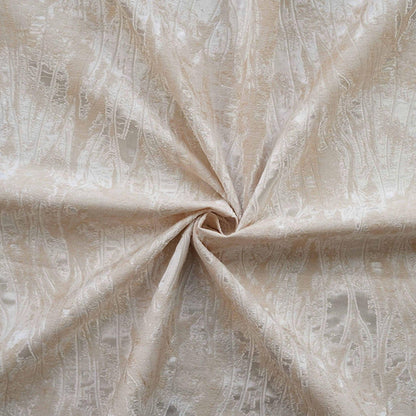 Abstract Water Ripple Jacquard Fabric, Textured Woven Textile, Minimalist White Fabric for Dress, Blouse, Home Decor DIY, 58"Wide