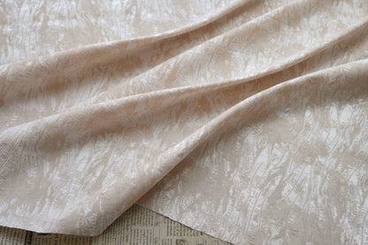 Abstract Water Ripple Jacquard Fabric, Textured Woven Textile, Minimalist White Fabric for Dress, Blouse, Home Decor DIY, 58"Wide