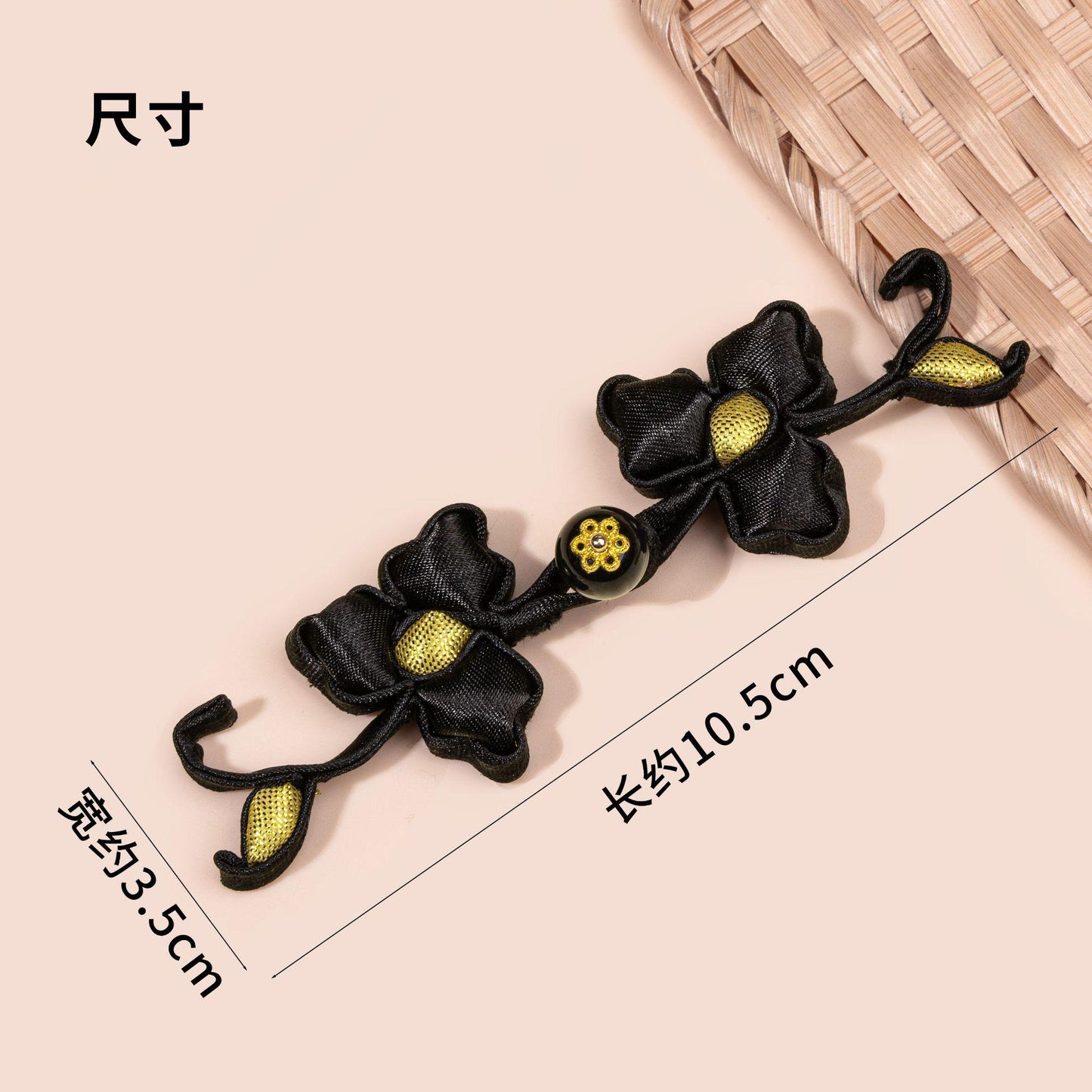 Handmade Chinese Frog Button, Qipao Pan Kou Closure, Flower Knot Button, Hanfu Tang Suit Sewing Trim, Oriental Couture Clothing Accessory
