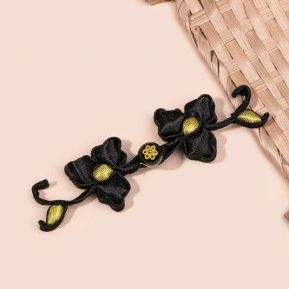Handmade Chinese Frog Button, Qipao Pan Kou Closure, Flower Knot Button, Hanfu Tang Suit Sewing Trim, Oriental Couture Clothing Accessory