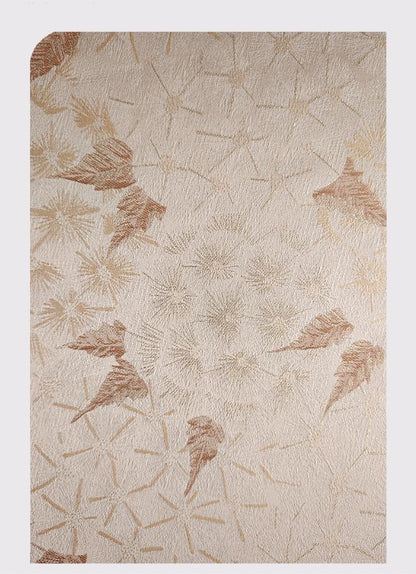 Maple Leaf Jacquard Fabric, Botanical Woven Fabric by Yard, Vintage Abstract Leaf Textile, Luxury Sewing Fabric, Upholstery Home Decor, 57"W
