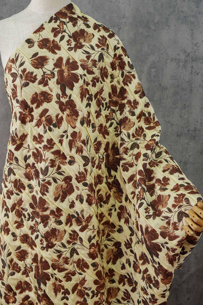 Black & White 3D Embossed Floral Jacquard Fabric by the Yard: Vintage Botanical Woven, Dress Sewing, Upholstery, Costume Material, 51"Wide