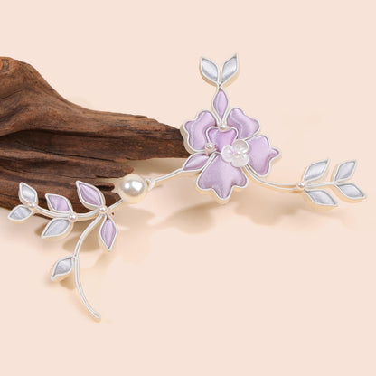 Furong Flower Frog Button, Chinese Qipao Cheongsam Closure, Pearl-Like Knot Fastener, Hanfu Garment Decorative Trim