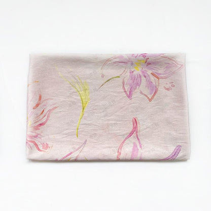 Pastel Floral Cotton Fabric, Watercolor Flower Printed Textile, Soft Romantic Fabric for Dress, Blouse, Quilting, Sewing DIY