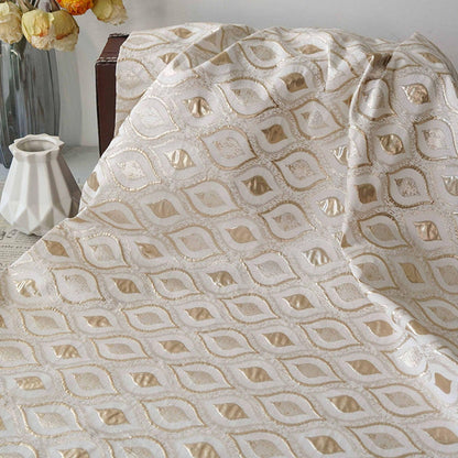 3D Embossed Wave Jacquard Fabric, Abstract Water Drop Pattern Textile, Textured Fabric for Dress, Upholstery and Sewing, 59"W
