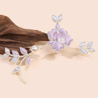 Furong Flower Frog Button, Chinese Qipao Cheongsam Closure, Pearl-Like Knot Fastener, Hanfu Garment Decorative Trim