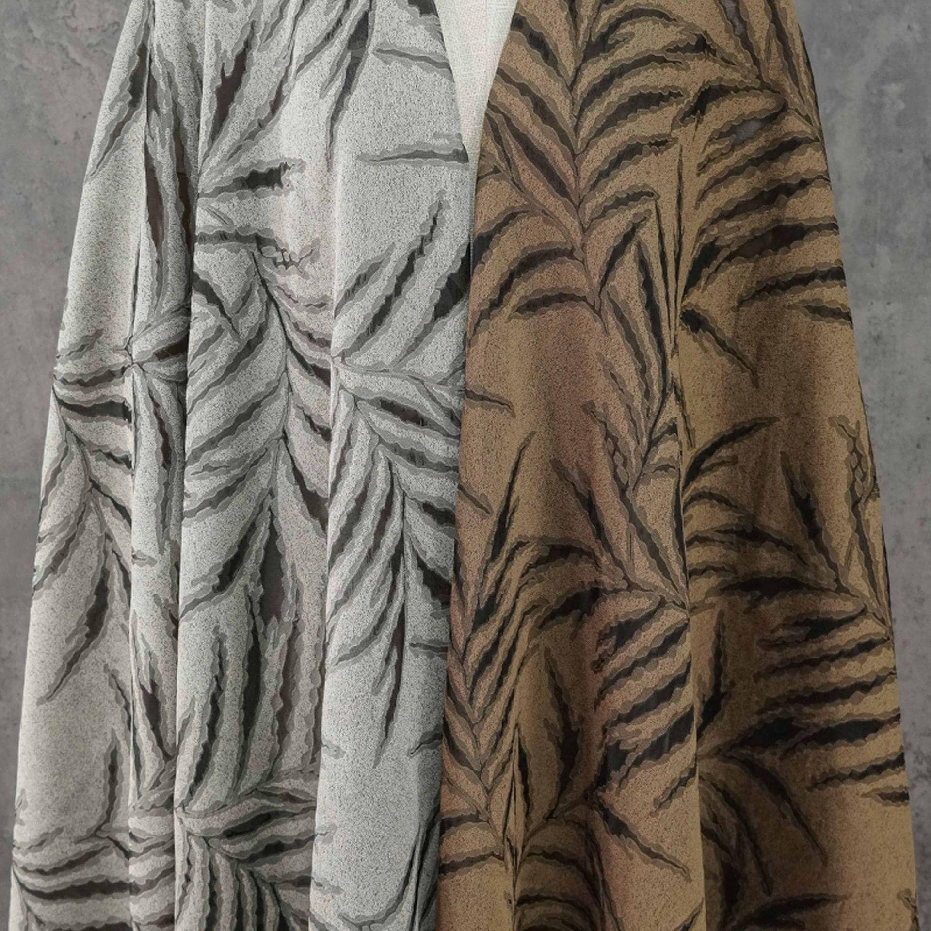 Palm Leaf Jacquard Fabric | Textured Botanical Woven Fabric for Dresses, Jackets, Sewing Projects By Yard, 54"