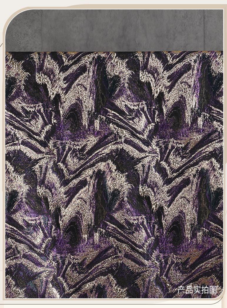 Multicolor Metallic Thread Jacquard Fabric, Abstract Textured Woven Textile for Dresses, Jackets, Bags, Fashion and Sewing