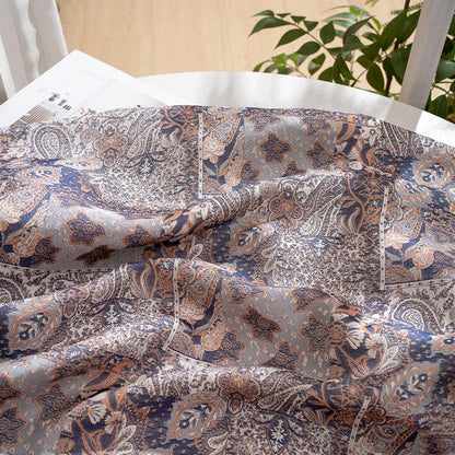 Rayon Shu Luo Fabric, Ornamental Patchwork Floral Textile, Chinese Style Fabric for Dresses, Qipao, Shirts, Sewing and Crafts