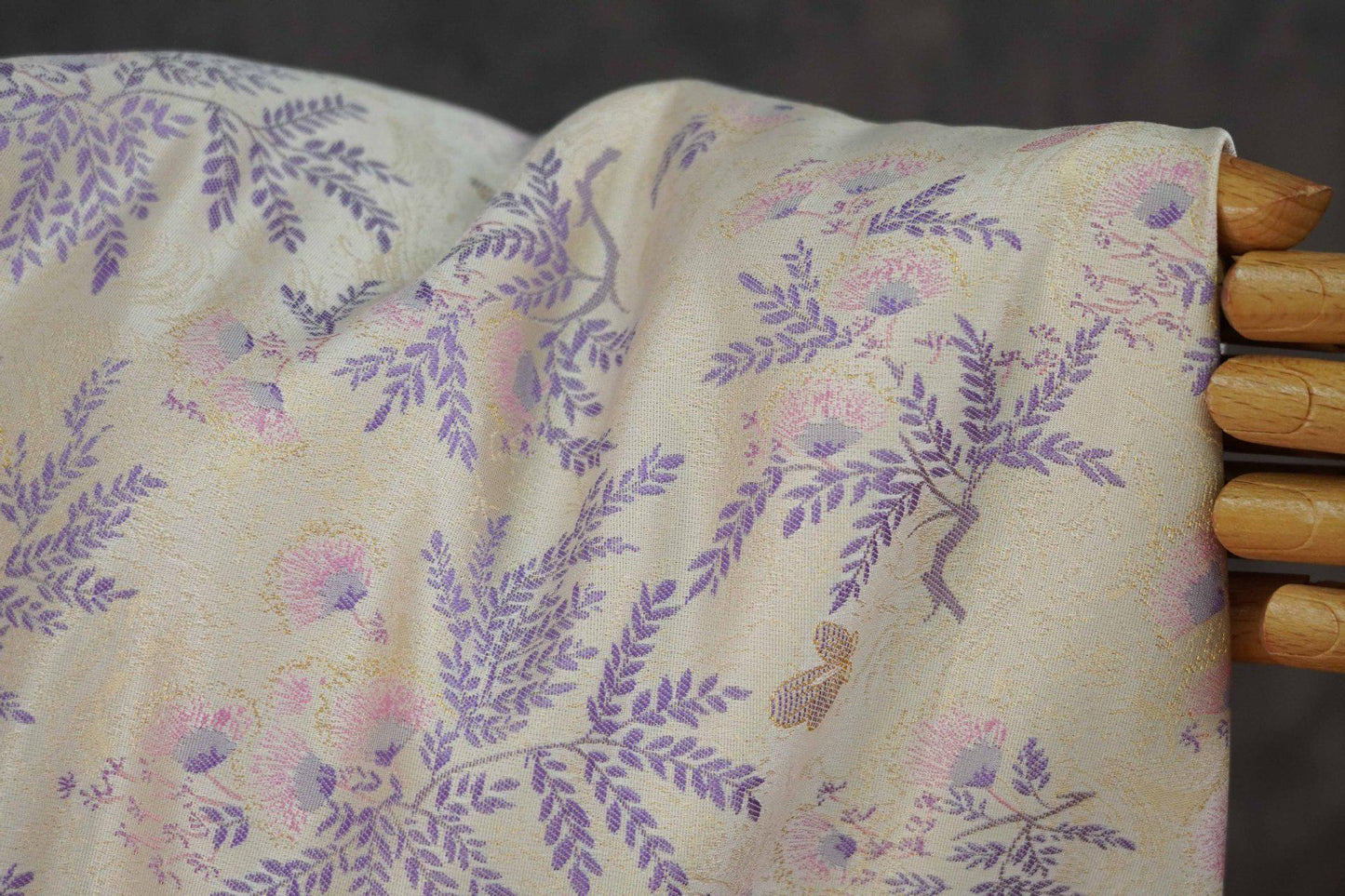 Albizia Butterfly Jacquard Brocade Fabric, Floral Woven Satin Textile for Qipao, Dresses, Jackets, Bags and Sewing Projects, 59"Wide