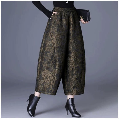 Black Red Yellow 3D Embossed Floral Jacquard Fabric, Structured Textured Textile for Wide-Leg Pants, Trench Coats, Tang Jackets and Sewing