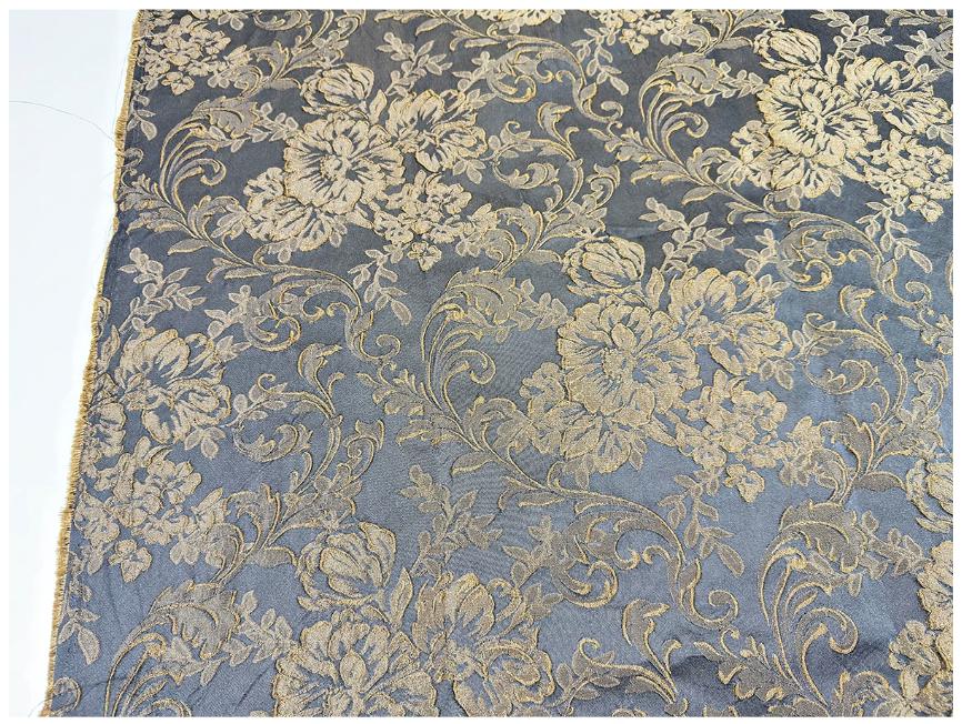 Black Red Yellow 3D Embossed Floral Jacquard Fabric, Structured Textured Textile for Wide-Leg Pants, Trench Coats, Tang Jackets and Sewing