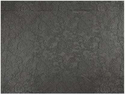 Black Red Yellow 3D Embossed Floral Jacquard Fabric, Structured Textured Textile for Wide-Leg Pants, Trench Coats, Tang Jackets and Sewing