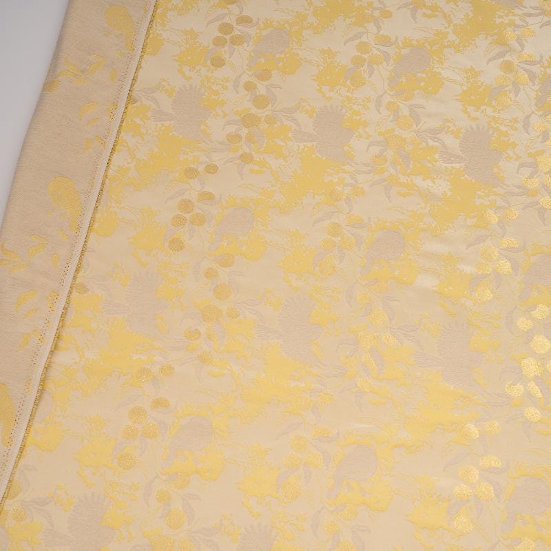 Bird & Fruit Song Brocade Fabric, 3D Jacquard Textile, 3 Colors for Qipao, Hanfu, Kidswear, Dresses, Bags and Sewing, 59"W