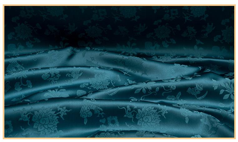 Tone-on-Tone Floral Jacquard Fabric, Traditional-Style Woven Textile, 5 Colors for Framing, Pouches, Crafts, Decor and Sewing, 59"W