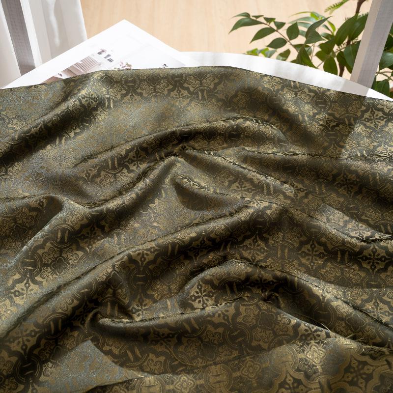 Ornamental Song Brocade Jacquard Fabric, Tone-on-Tone Woven Textile, 5 Colors for Qipao, Bags, Pouches, Framing, Crafts and Sewing, 59"W