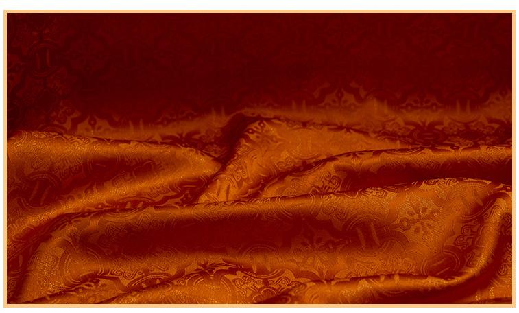 Ornamental Song Brocade Jacquard Fabric, Tone-on-Tone Woven Textile, 5 Colors for Qipao, Bags, Pouches, Framing, Crafts and Sewing, 59"W