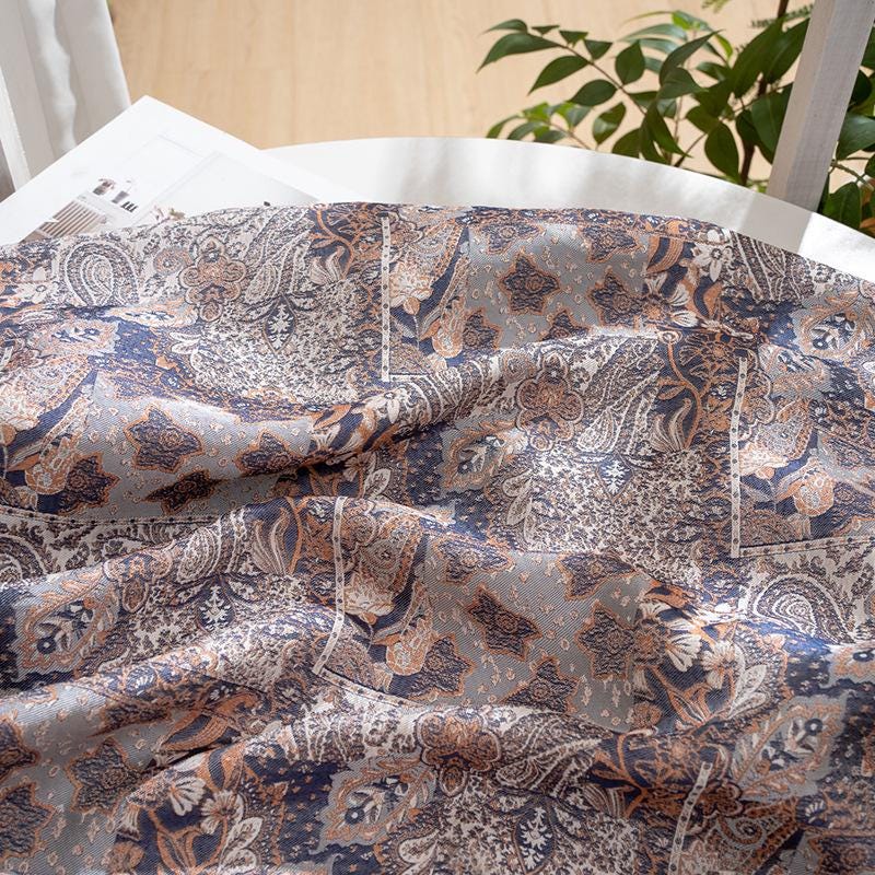 Rayon Shu Luo Fabric, Ornamental Patchwork Floral Textile, Chinese Style Fabric for Dresses, Qipao, Shirts, Sewing and Crafts