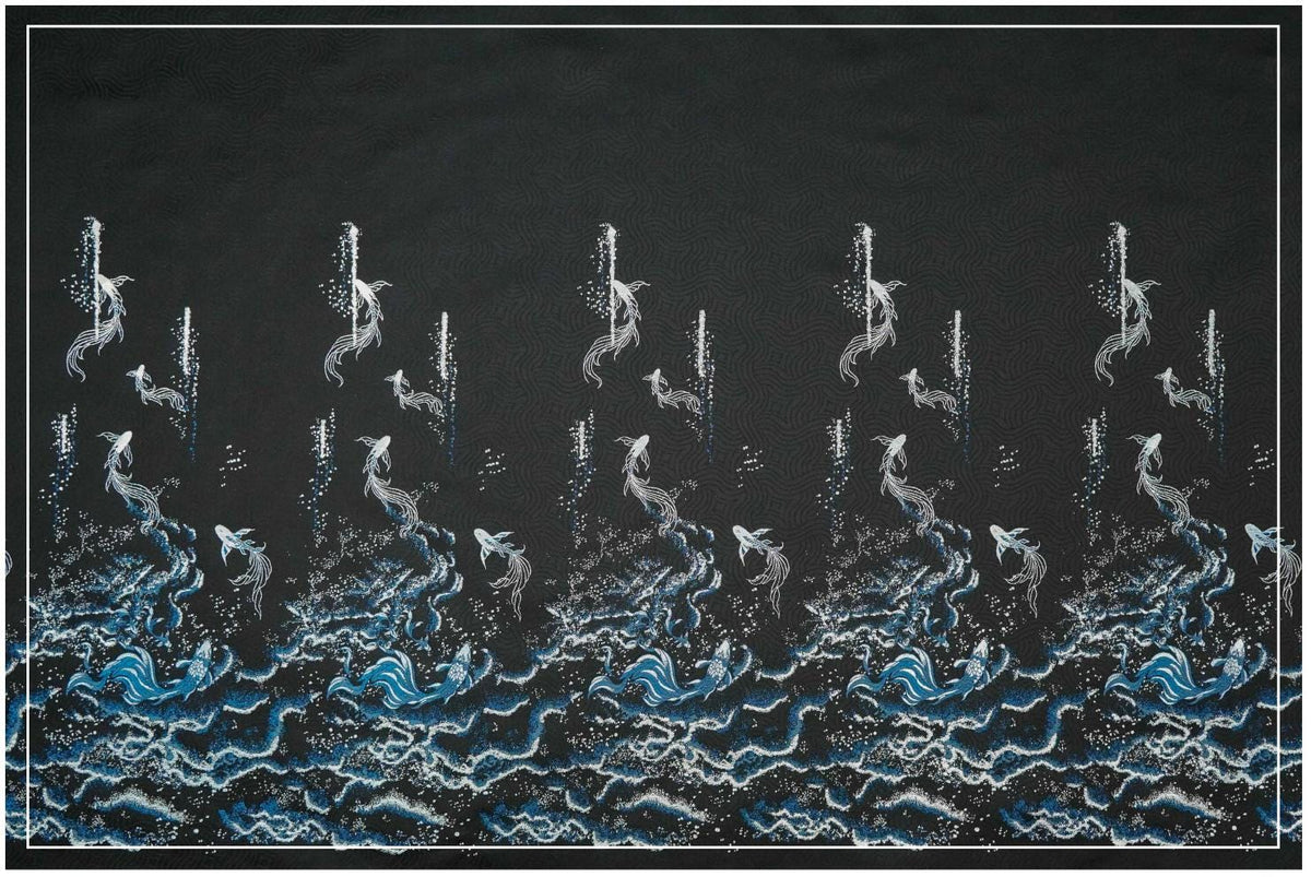 Ornamental Floral Song Brocade Jacquard Fabric, Tone-on-Tone Woven Textile, 5 Colors for Qipao, Bags, Pouches, Decor and Sewing, 60"Wide