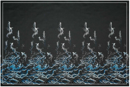 Ornamental Floral Song Brocade Jacquard Fabric, Tone-on-Tone Woven Textile, 5 Colors for Qipao, Bags, Pouches, Decor and Sewing, 60"Wide