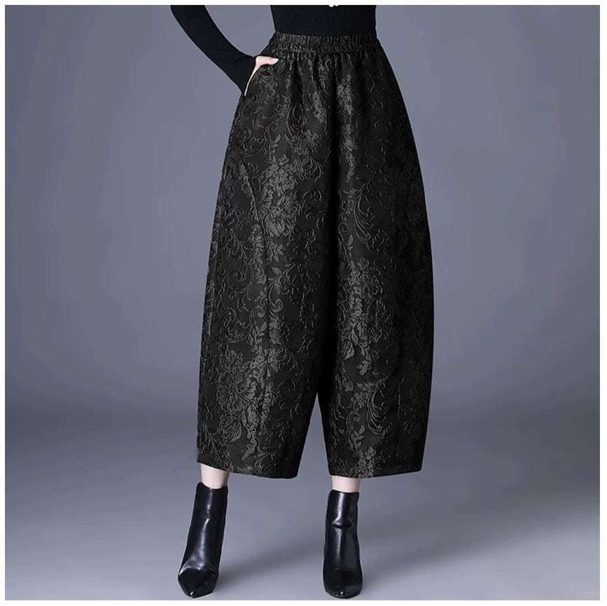 Black Red Yellow 3D Embossed Floral Jacquard Fabric, Structured Textured Textile for Wide-Leg Pants, Trench Coats, Tang Jackets and Sewing
