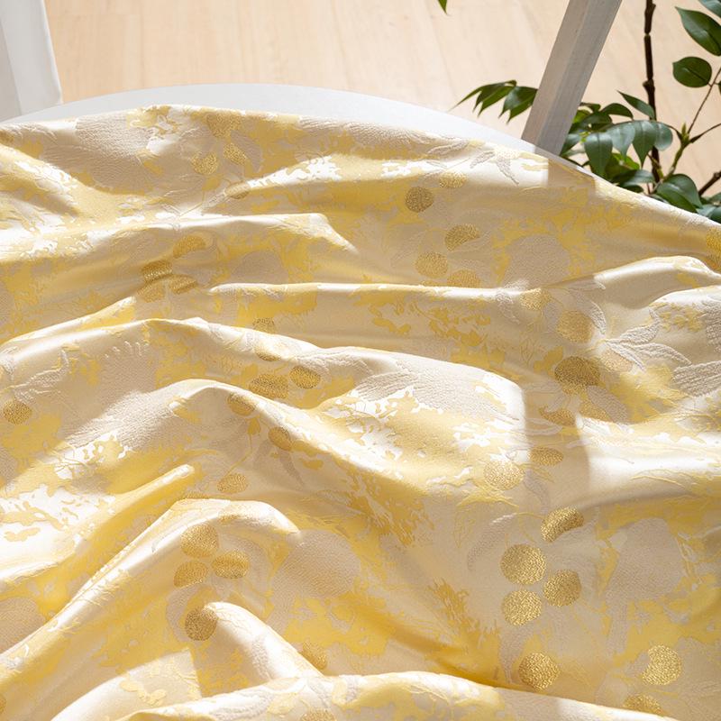 Bird & Fruit Song Brocade Fabric, 3D Jacquard Textile, 3 Colors for Qipao, Hanfu, Kidswear, Dresses, Bags and Sewing, 59"W