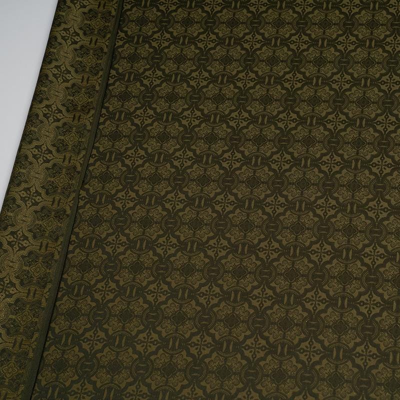 Ornamental Song Brocade Jacquard Fabric, Tone-on-Tone Woven Textile, 5 Colors for Qipao, Bags, Pouches, Framing, Crafts and Sewing, 59"W