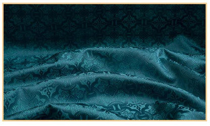 Ornamental Song Brocade Jacquard Fabric, Tone-on-Tone Woven Textile, 5 Colors for Qipao, Bags, Pouches, Framing, Crafts and Sewing, 59"W