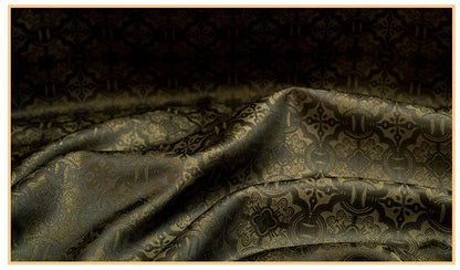 Ornamental Song Brocade Jacquard Fabric, Tone-on-Tone Woven Textile, 5 Colors for Qipao, Bags, Pouches, Framing, Crafts and Sewing, 59"W