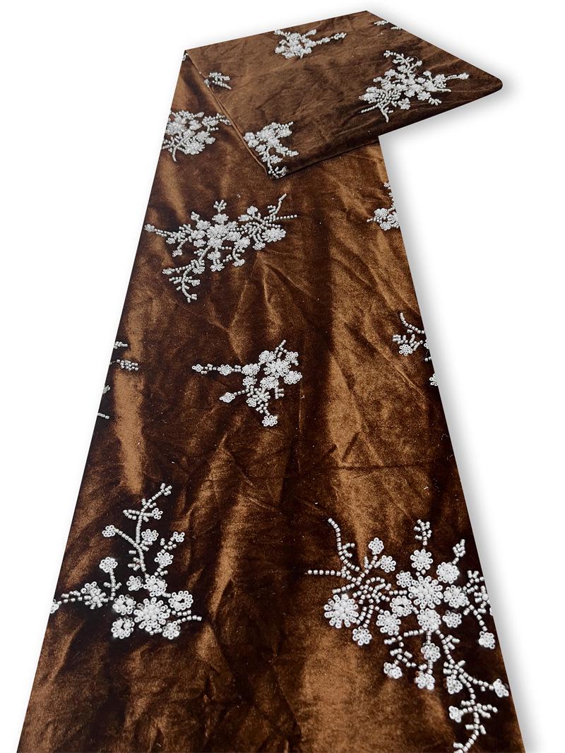 Velvet Snowflake Sequin Fabric, Embellished Plush Textile, Multiple Colors for Dresses, Skirts, Costumes, Bags and Sewing, 52"Wide