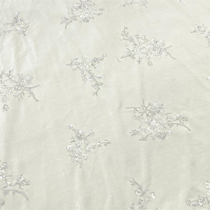 Velvet Snowflake Sequin Fabric, Embellished Plush Textile, Multiple Colors for Dresses, Skirts, Costumes, Bags and Sewing, 52"Wide