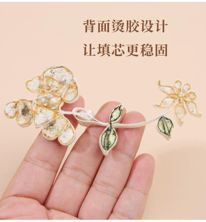 Cute Puppy Floral Frog Button with Faux Pearl, Yellow Dog Chinese Knot Closure for Cheongsam, Qipao, Cardigans and Sewing Crafts